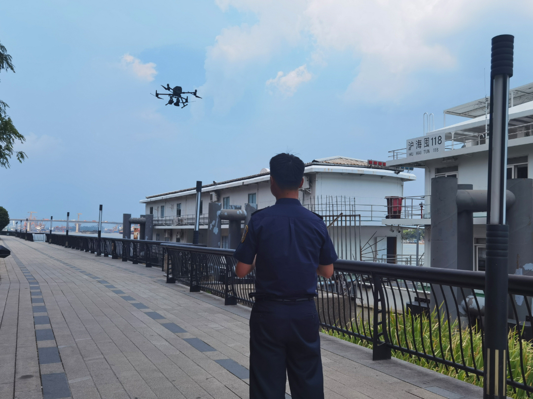 無(wú)人機(jī)助力閩行海事局探索智能化高效巡檢新模式(圖1)